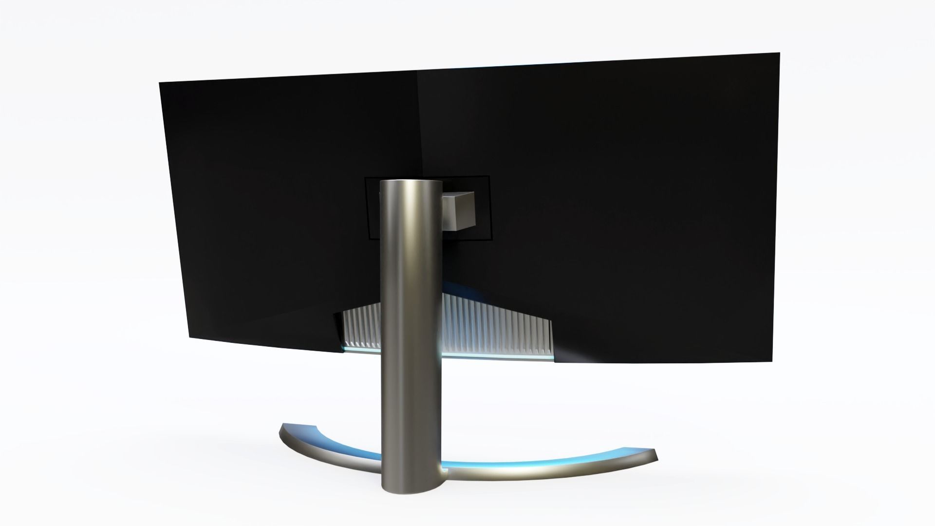 PBR and VR Ready curved screen monitor 3D model_1