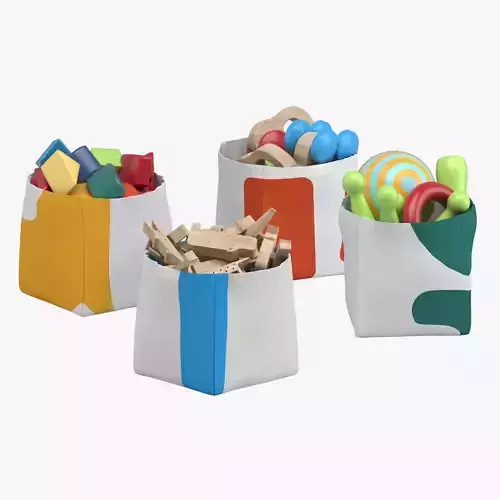Toy Storage Bins 3D model