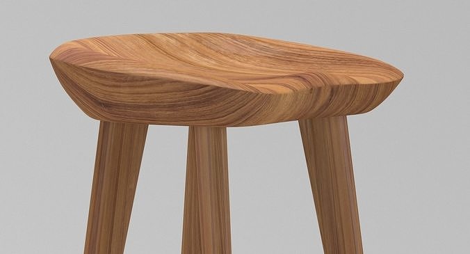 TRACTOR STOOL 3D model 2