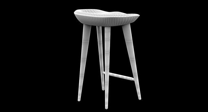 TRACTOR STOOL 3D model 7