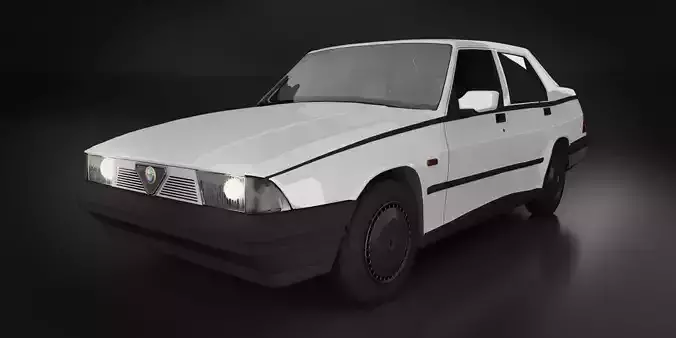 Alfa Romeo75 - vintage car  3D model