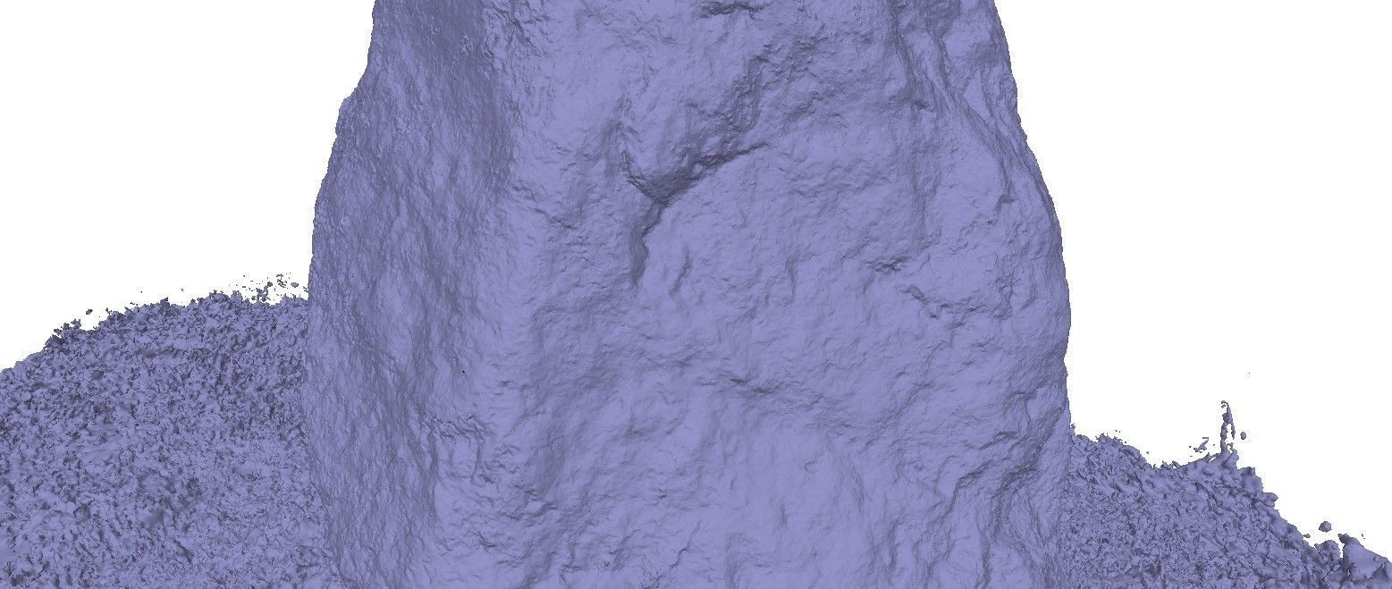 Part rock 3D scan Low-poly 3D model_4
