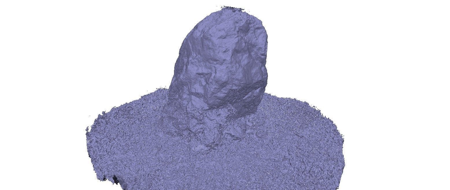 Part rock 3D scan Low-poly 3D model_2