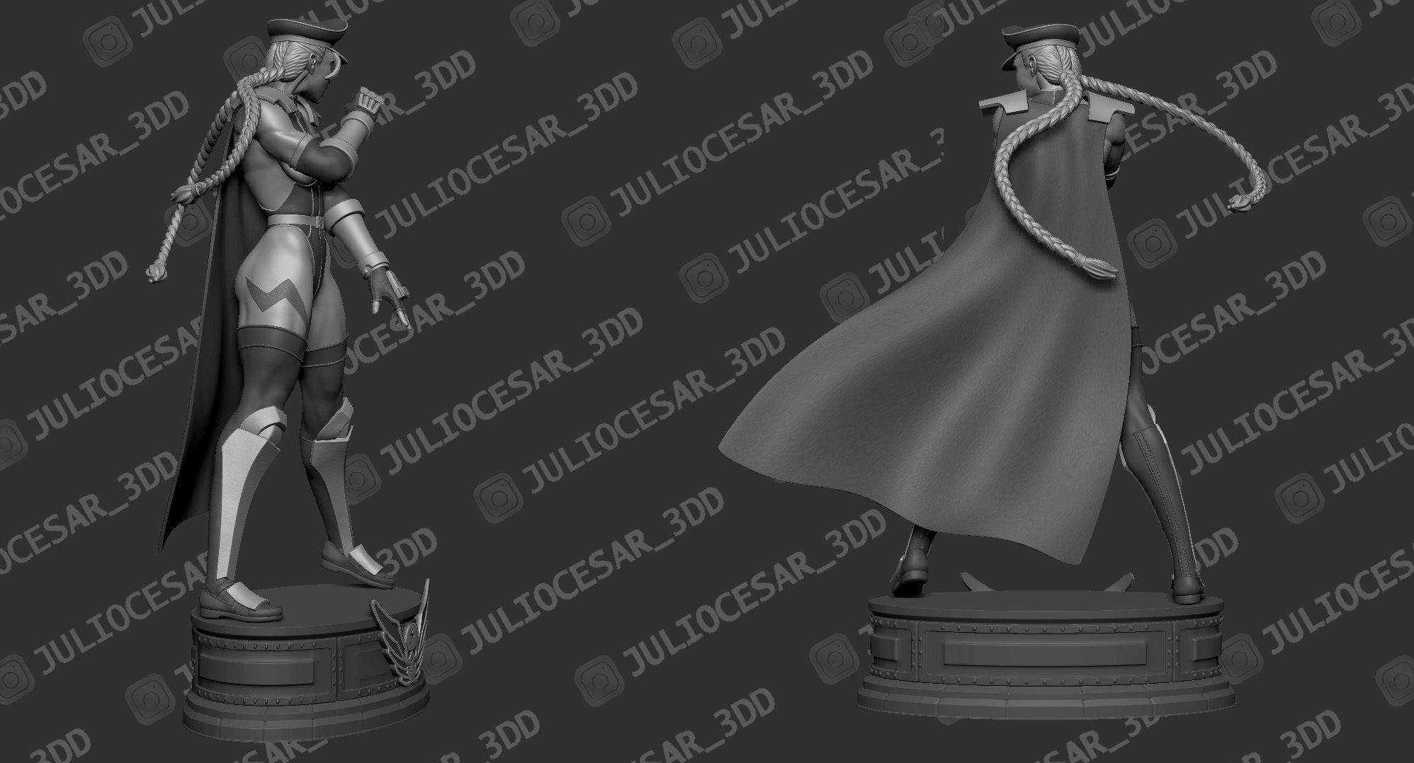 Street Fighter - Shadaloo Cammy Dictator 3D print model_2