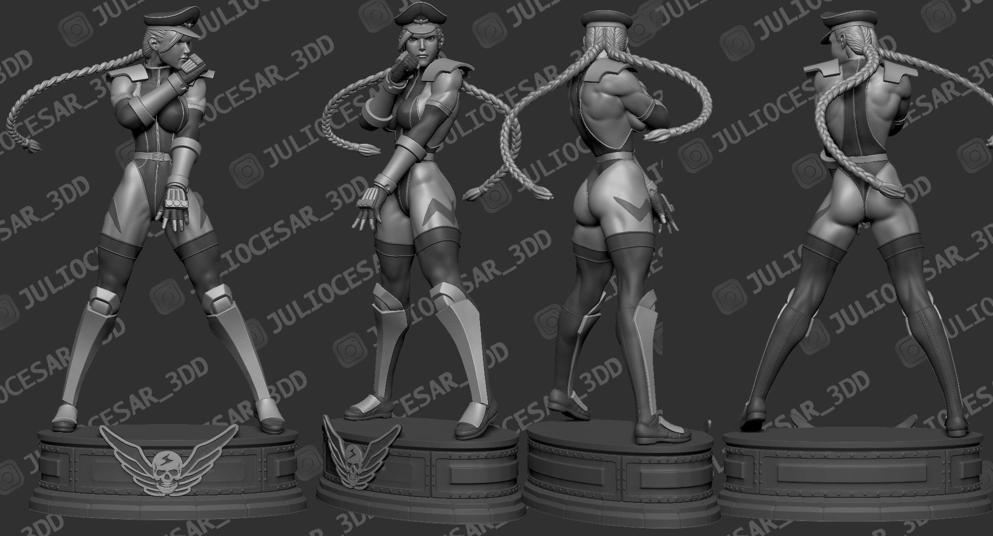 Street Fighter - Shadaloo Cammy Dictator 3D print model_3