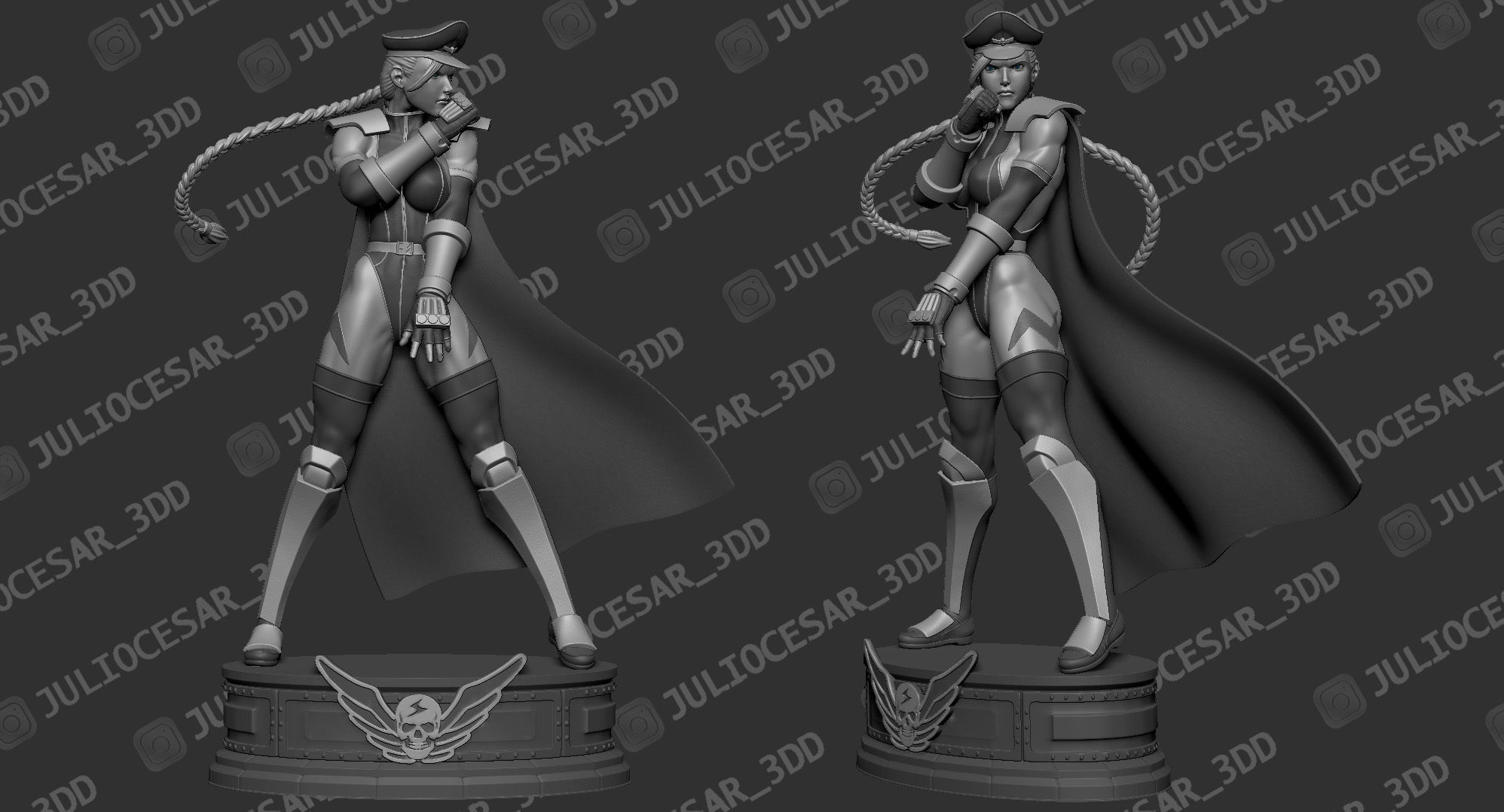 Street Fighter - Shadaloo Cammy Dictator 3D print model_1