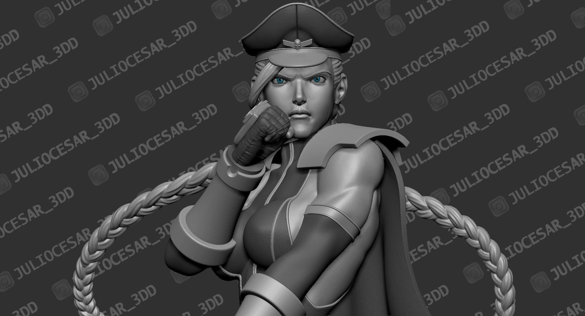 Street Fighter - Shadaloo Cammy Dictator 3D print model_4