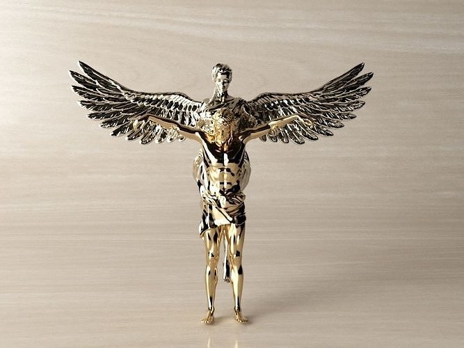 Jesus and the angel 3D print model