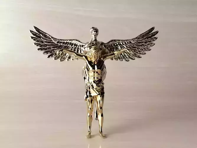 Jesus and the angel 3D print model