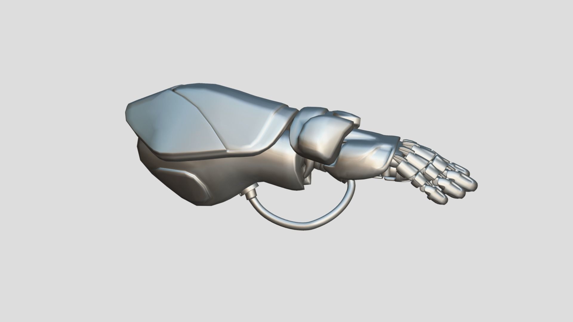 Power Arm 3D model_1