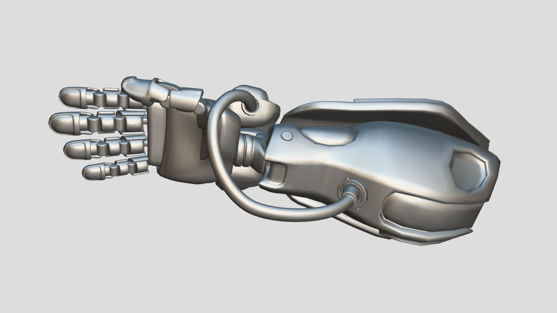 Power Arm 3D model_2