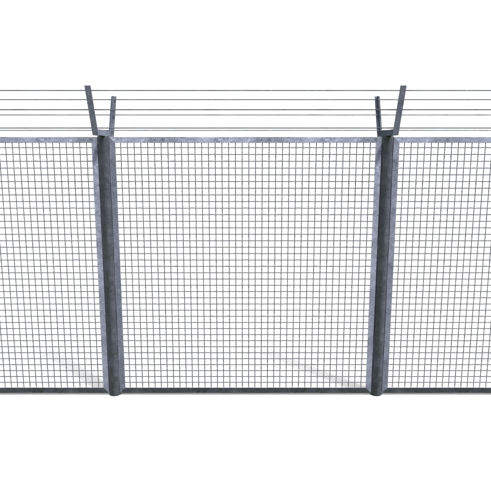 20 Piece Low Poly Fence Pack Low-poly 3D model_21