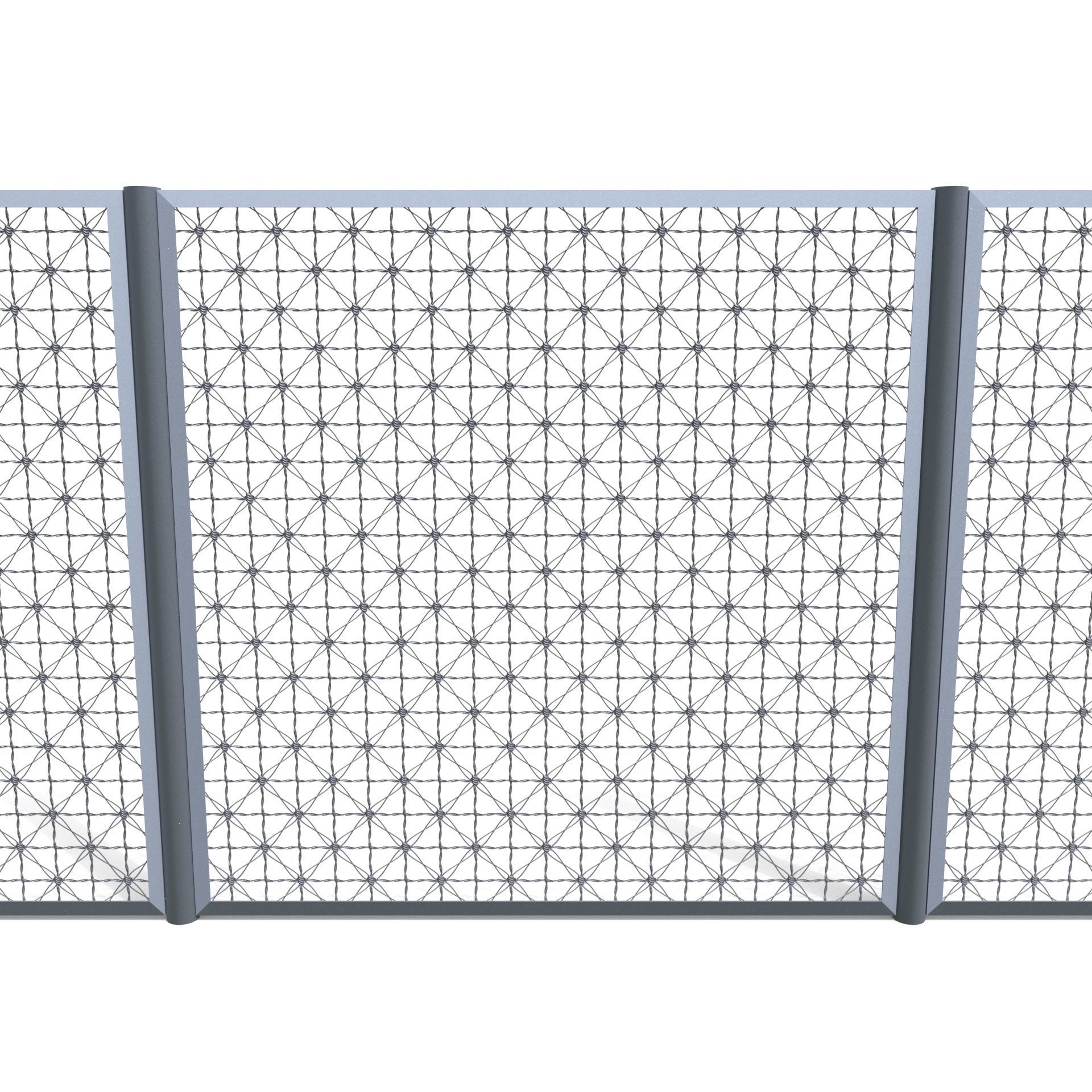 20 Piece Low Poly Fence Pack Low-poly 3D model_13