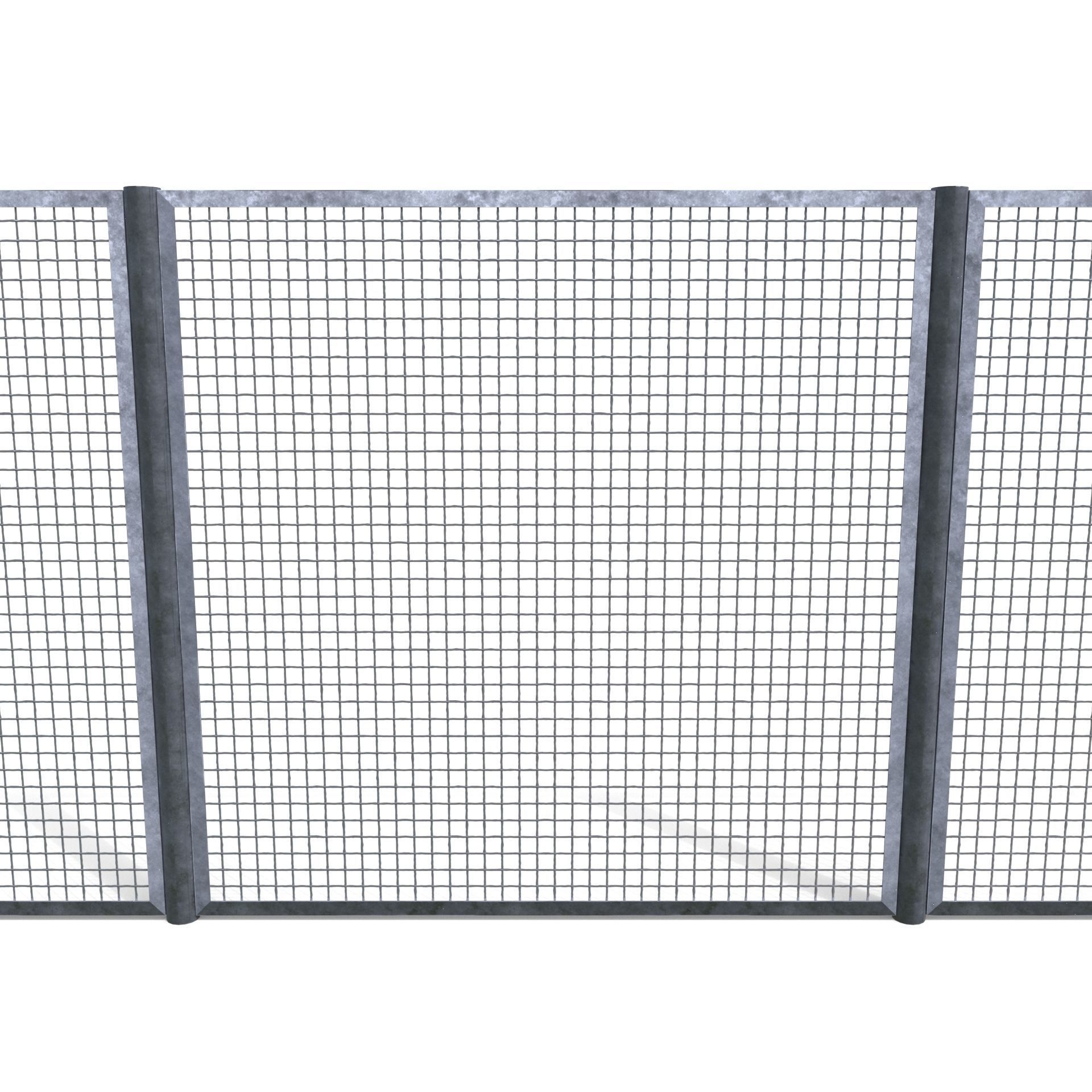 20 Piece Low Poly Fence Pack Low-poly 3D model_12