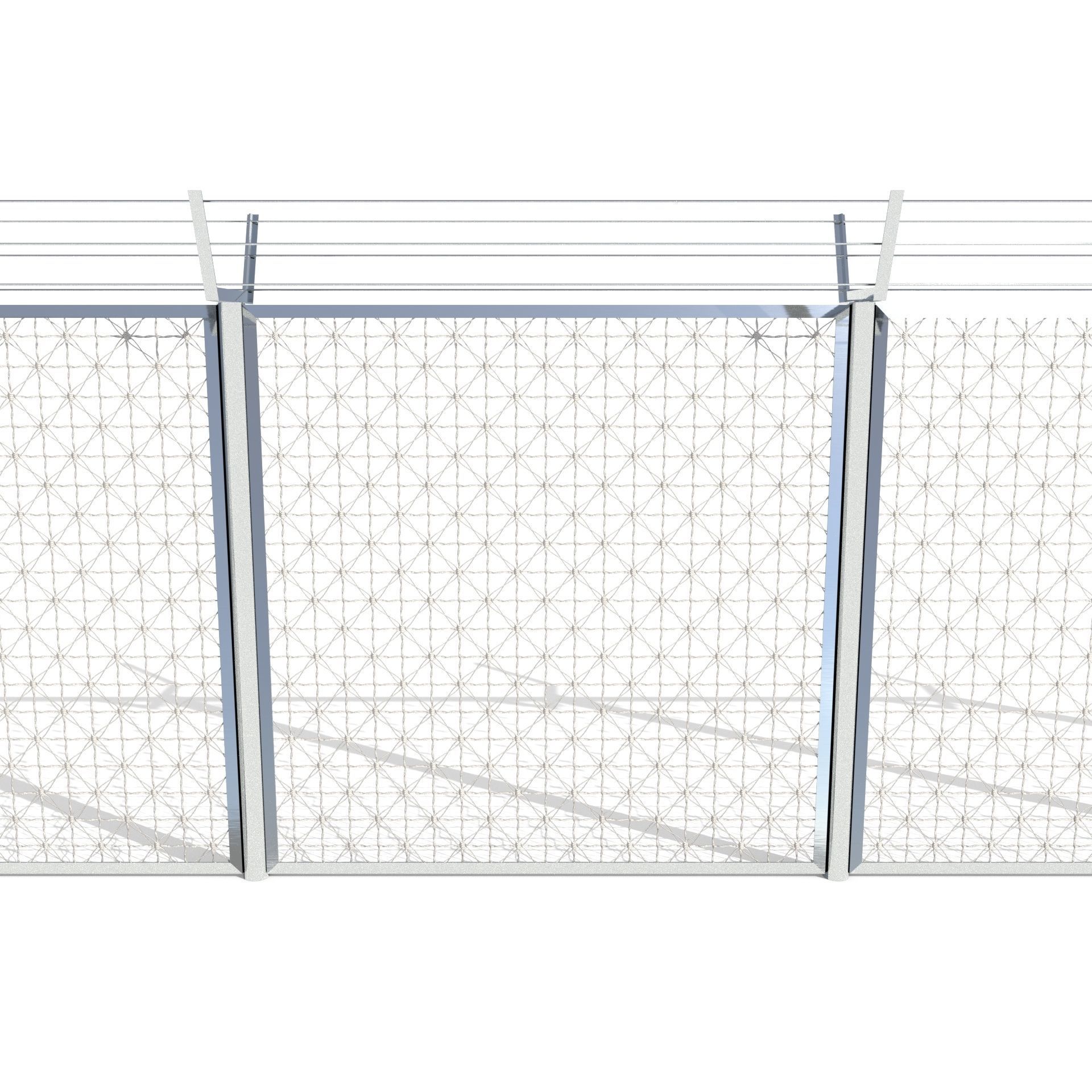 20 Piece Low Poly Fence Pack Low-poly 3D model_6