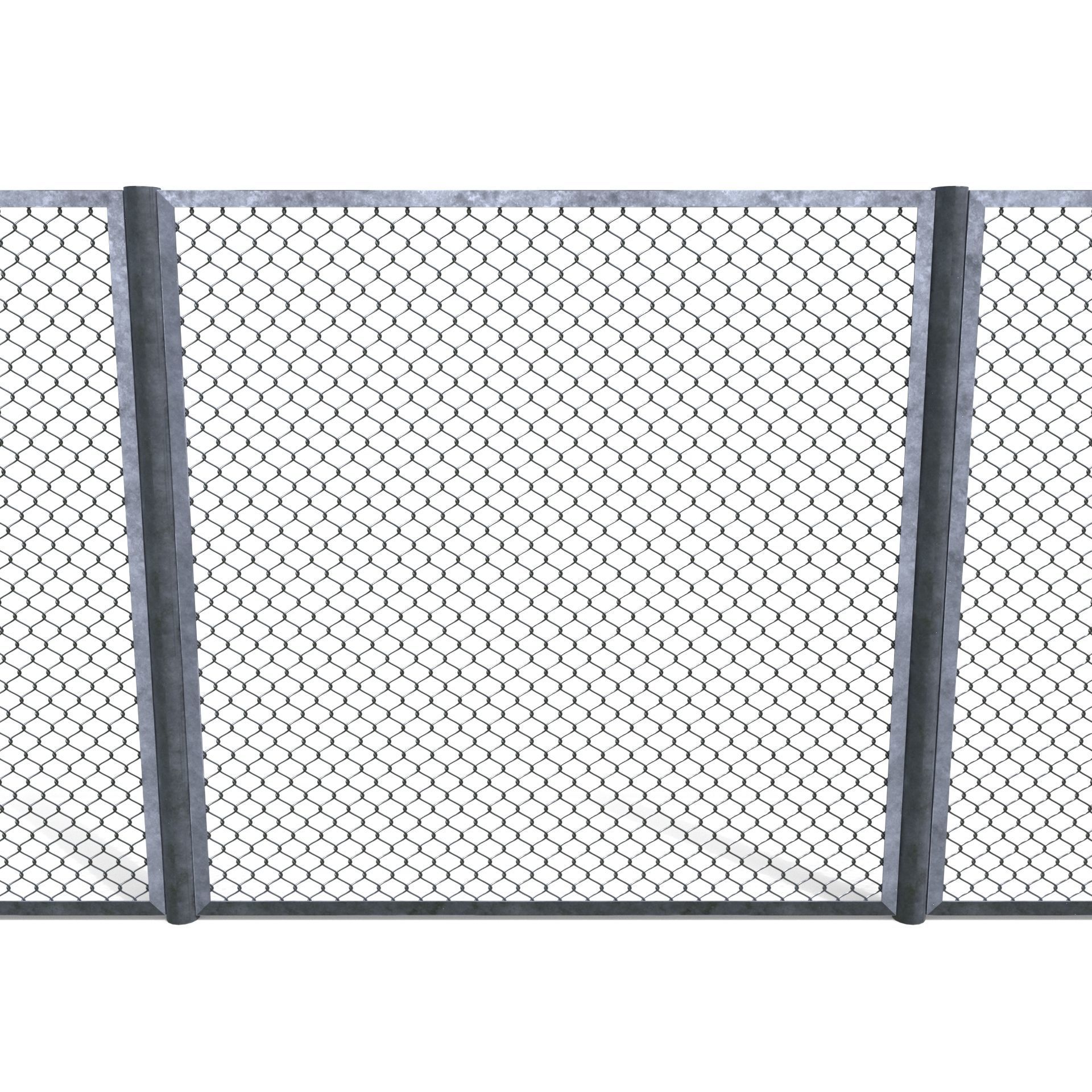 20 Piece Low Poly Fence Pack Low-poly 3D model_10