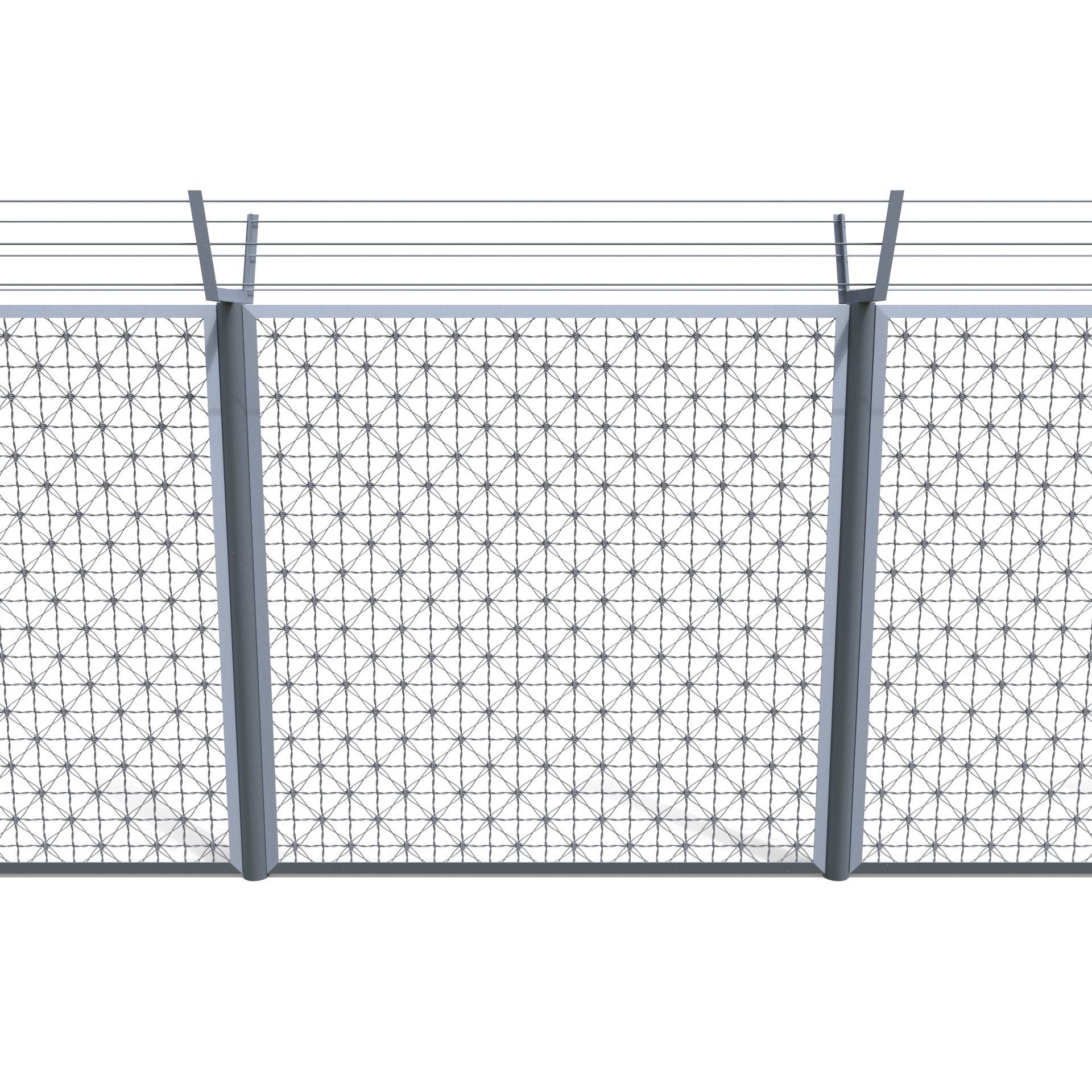 20 Piece Low Poly Fence Pack Low-poly 3D model_5