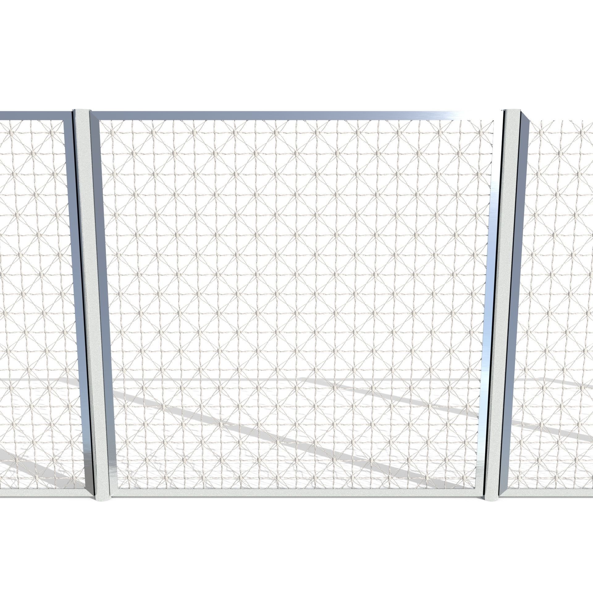 20 Piece Low Poly Fence Pack Low-poly 3D model_15