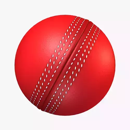 Cricket Ball Low-poly 3D model