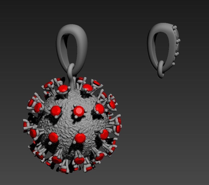 200328 P coronavirus pendant COVID19  3D print model_16