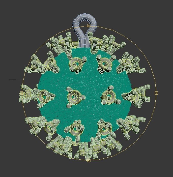 200328 P coronavirus pendant COVID19  3D print model_7
