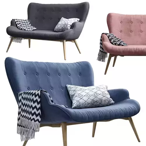 Sofa Jysk PETERSBORG Low-poly 3D model