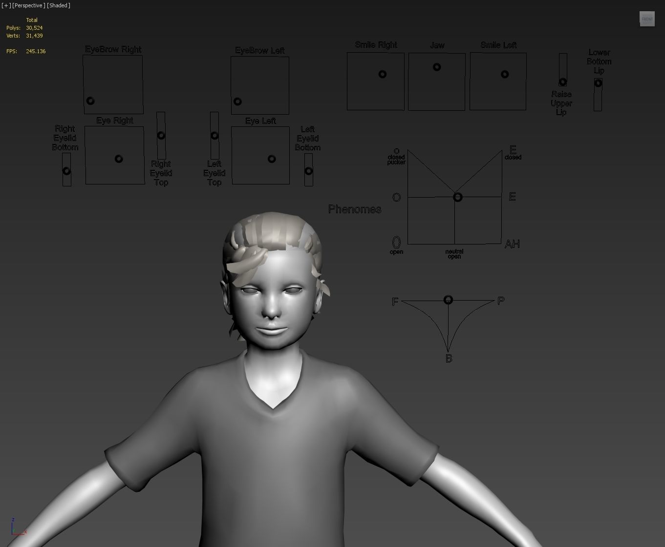 Youth Girl Soccer Player Rigged 3D model Low-poly 3D model_14