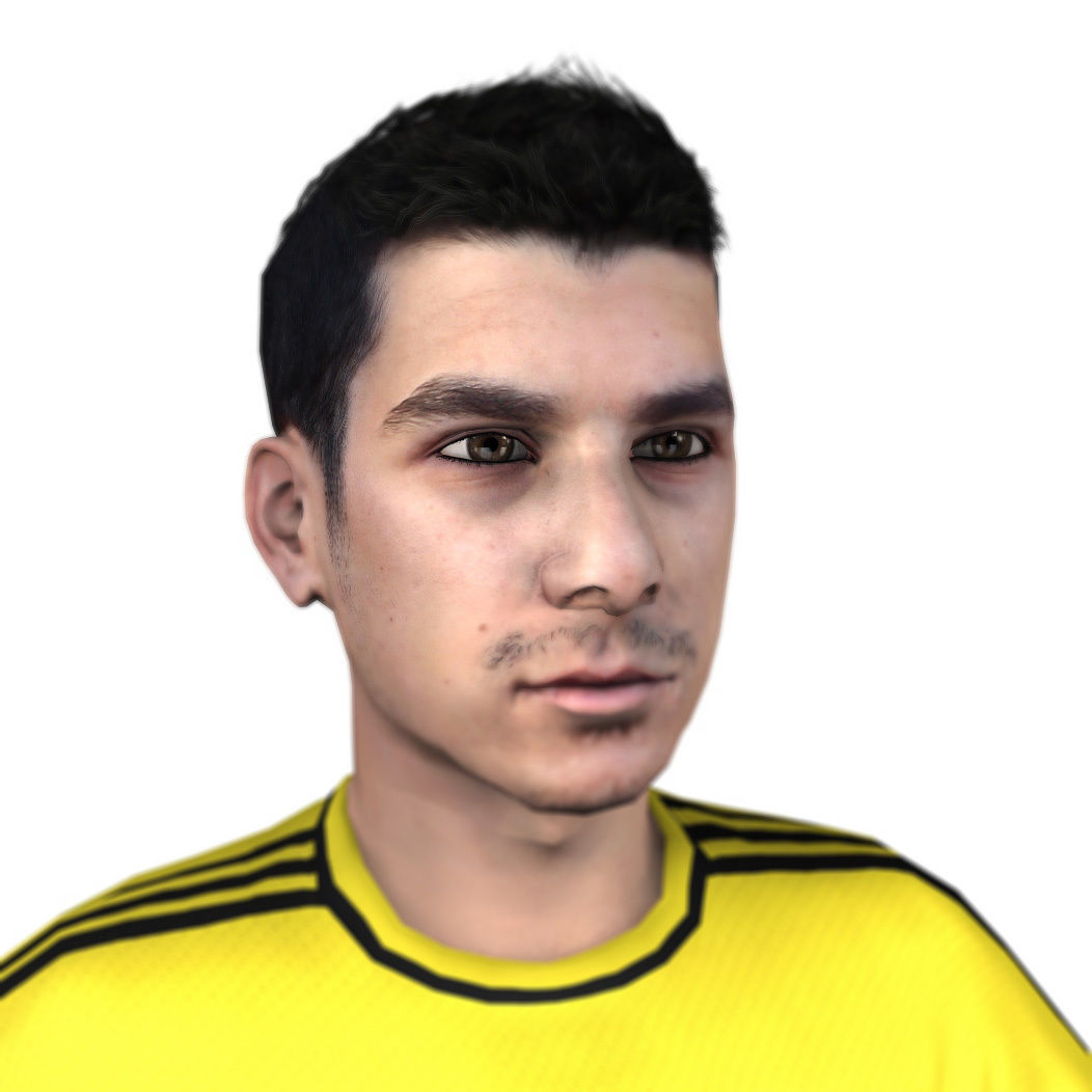 Adult Male Soccer Player Rigged 3D model model Low-poly 3D model_1