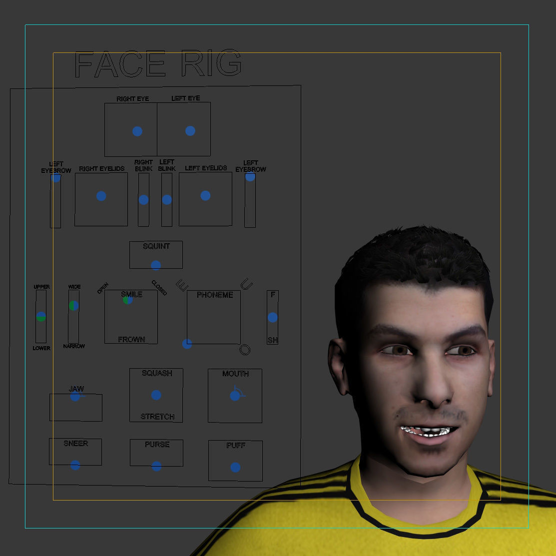 Adult Male Soccer Player Rigged 3D model model Low-poly 3D model_15