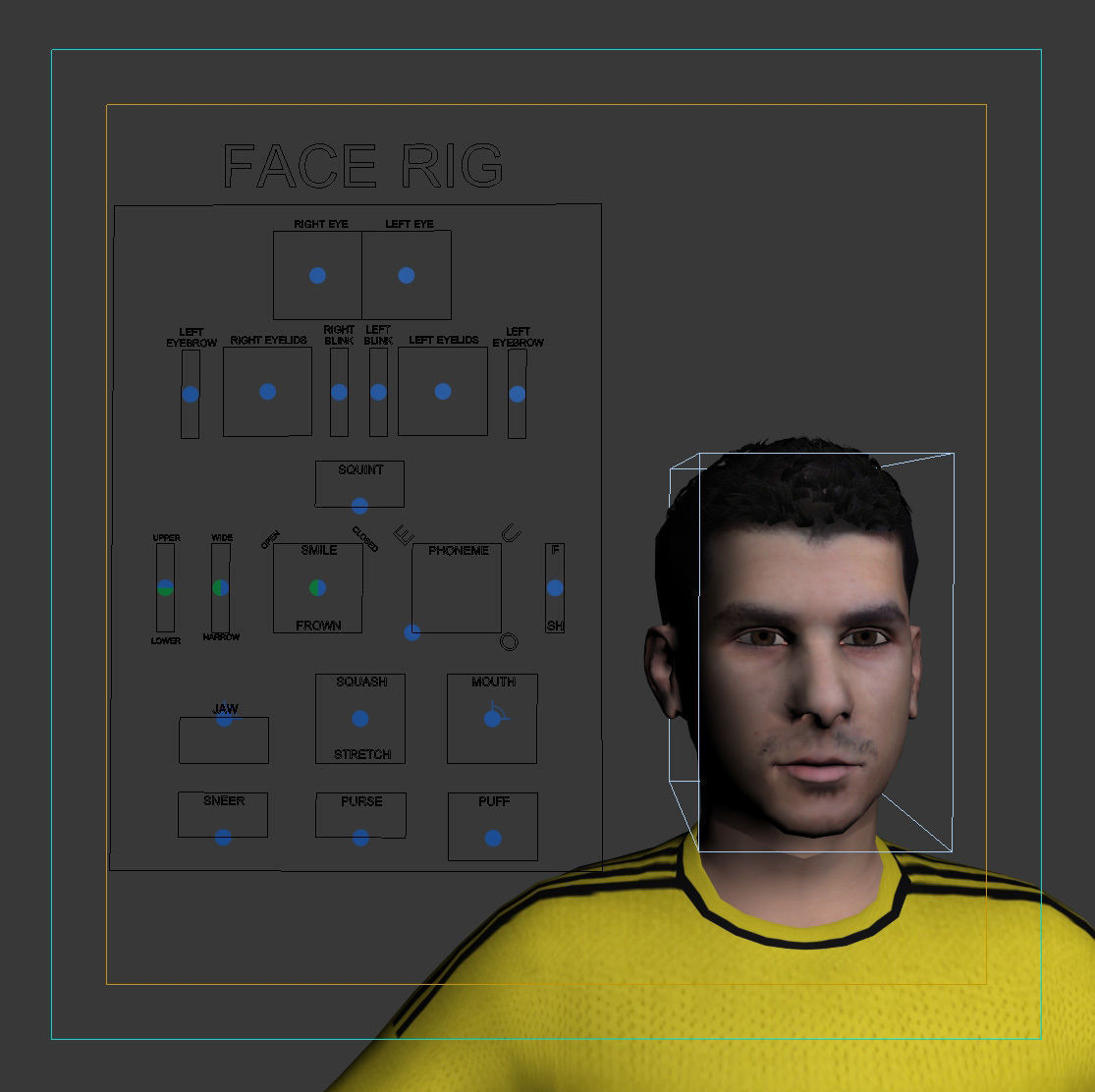 Adult Male Soccer Player Rigged 3D model model Low-poly 3D model_13