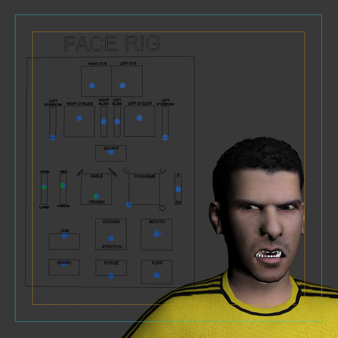 Adult Male Soccer Player Rigged 3D model model Low-poly 3D model_14