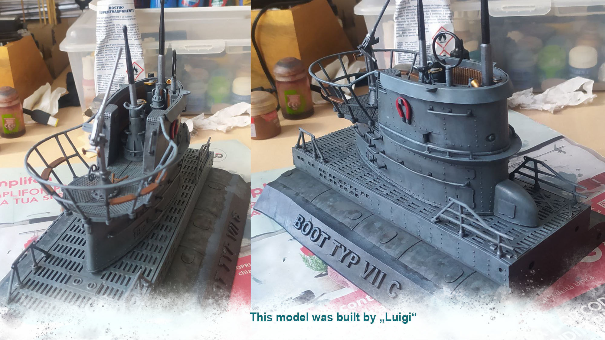 U-Boot Typ VII Turm 3D print model_24