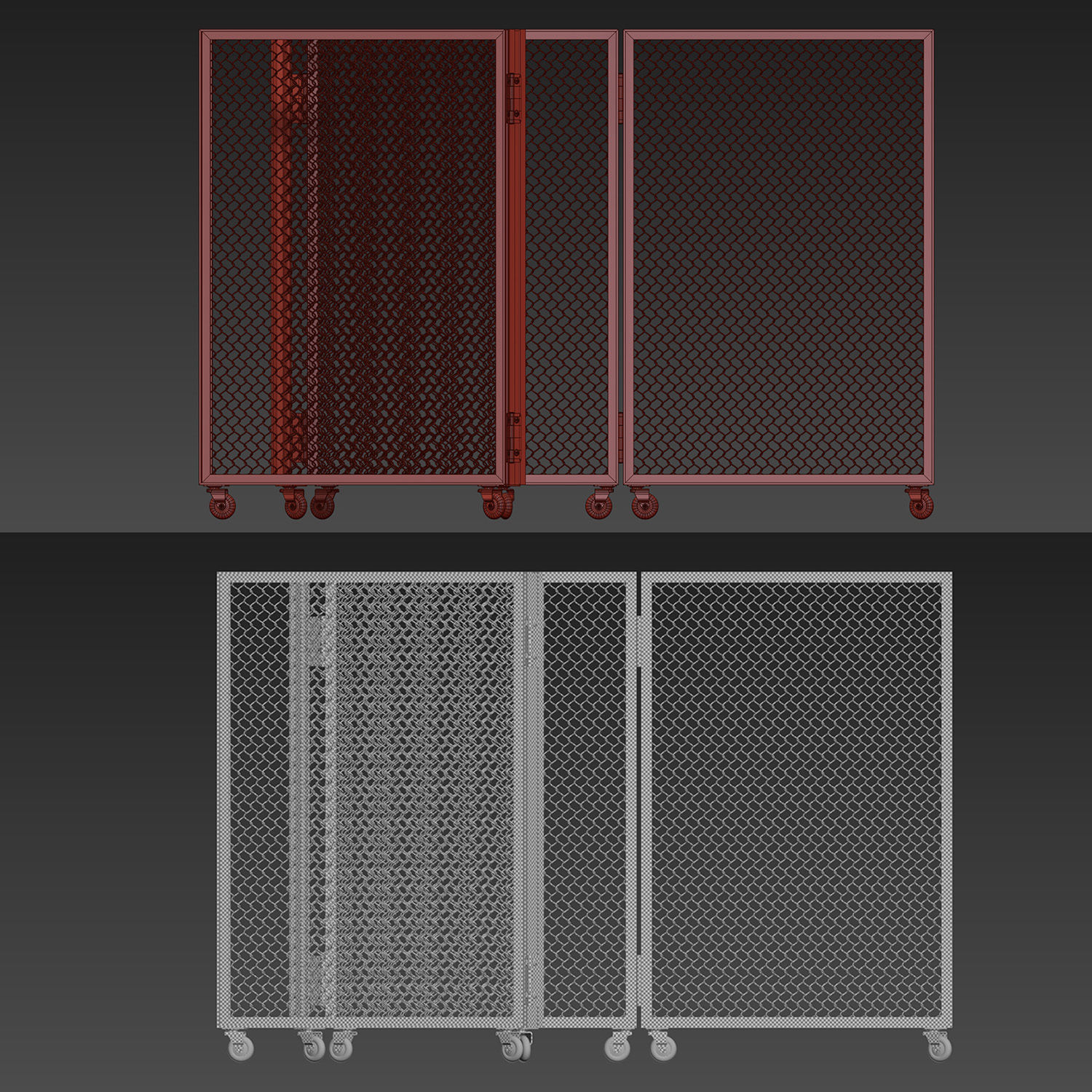 Screen metal 3D model_3