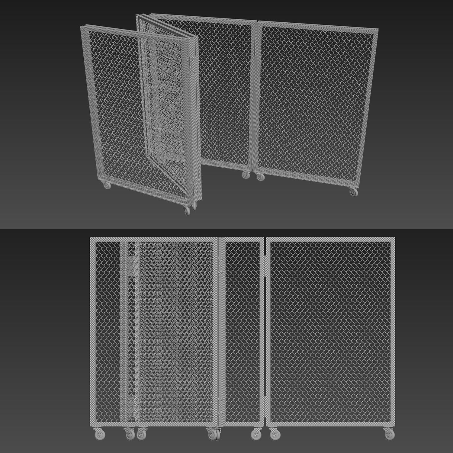 Screen metal 3D model_4
