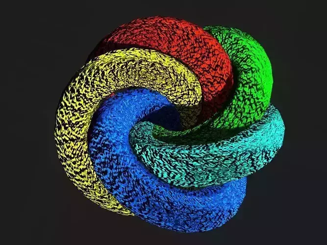 Colors Twister Effect for Iclone Low-poly 3D model