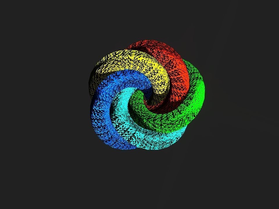 Colors Twister Effect for Iclone Low-poly 3D model_3