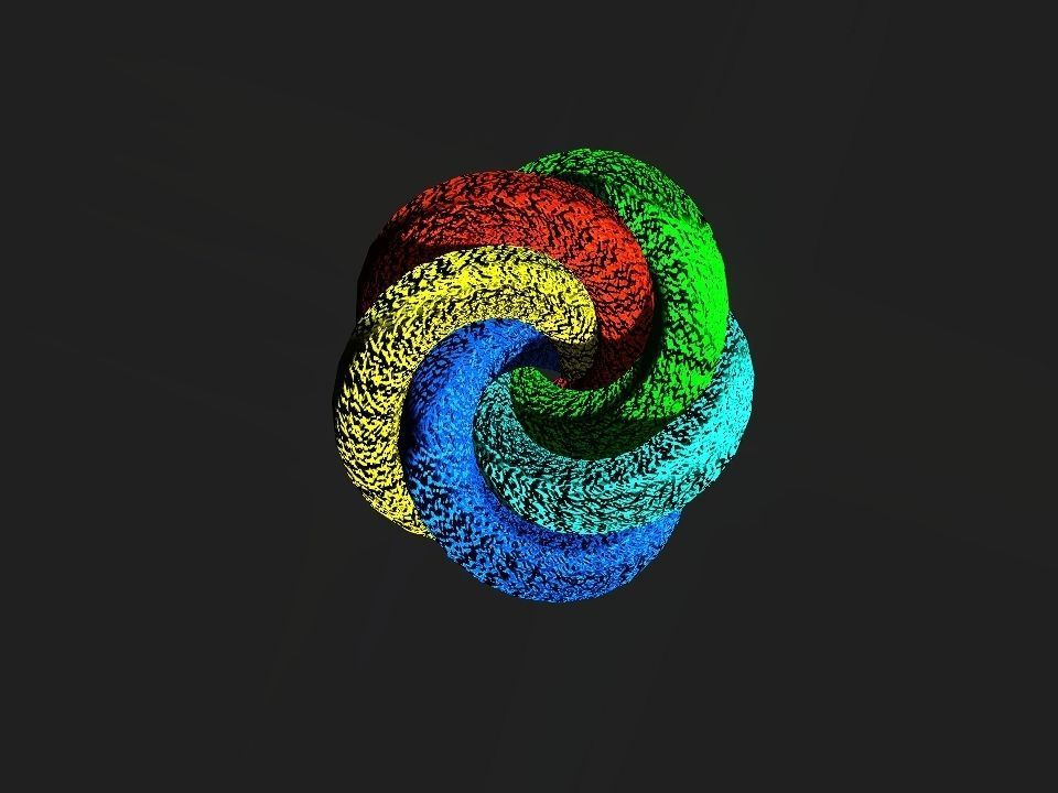 Colors Twister Effect for Iclone Low-poly 3D model_2