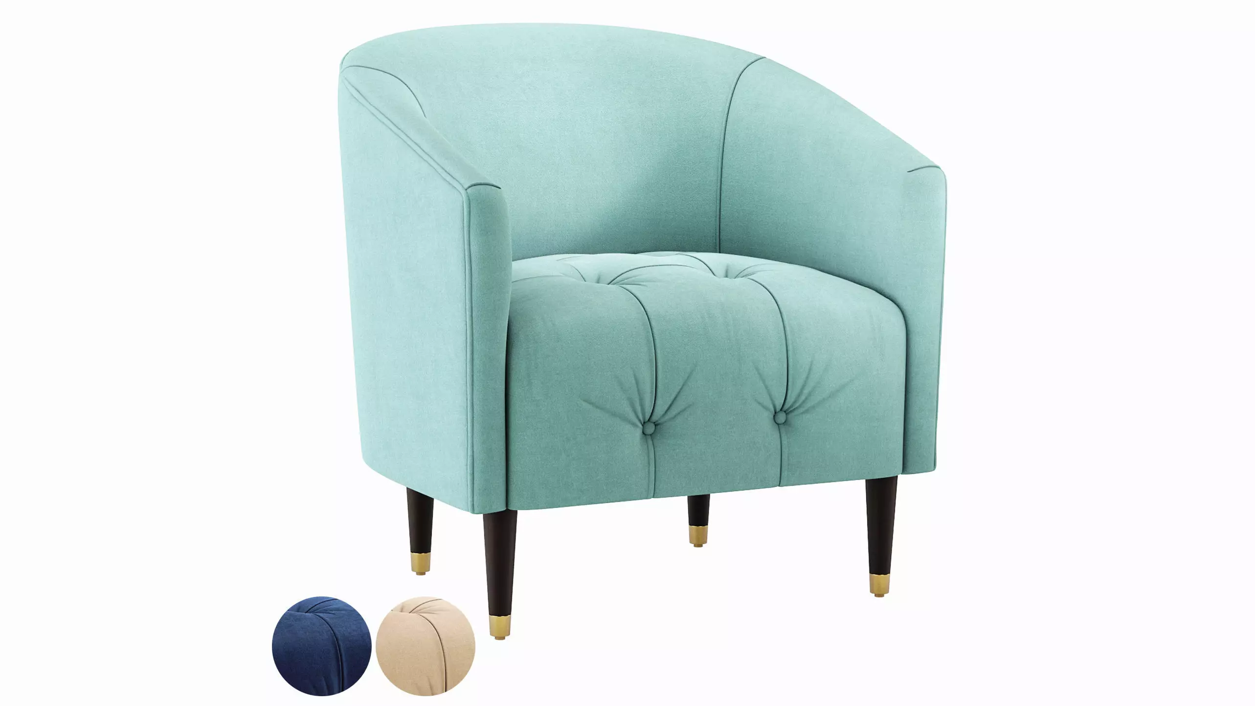 Ayesha Tufted Accent Chair 3D model
