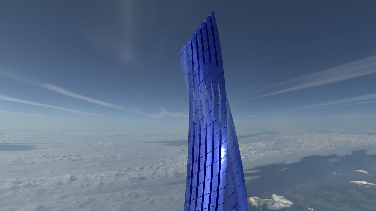 Glass Building 3D model_2