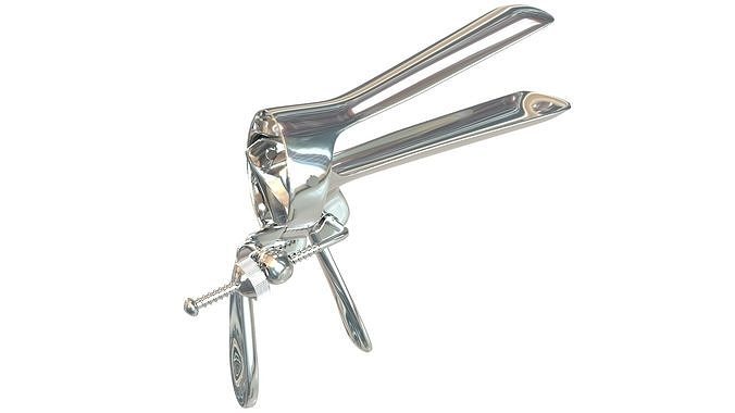 Speculum stainless steel pliers 3D model