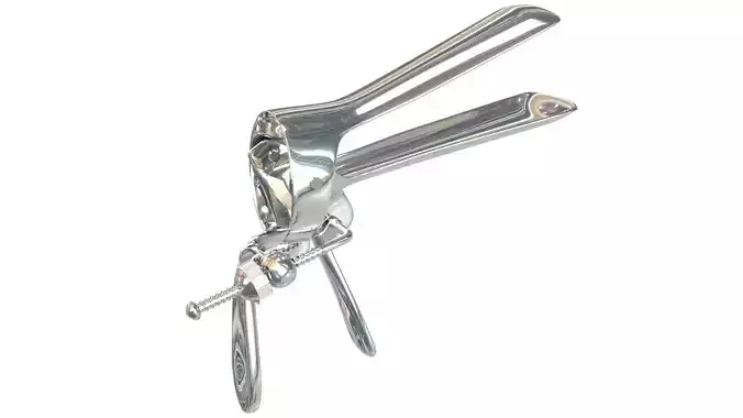Speculum stainless steel pliers 3D model