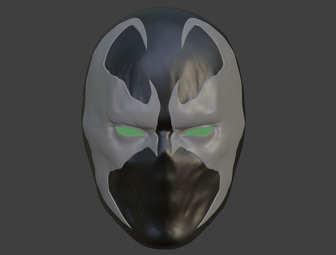 Spawn helmet mask for face from Mortal Kombat cosplay 3D print model