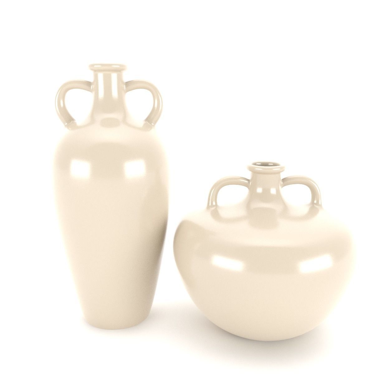 Vases 4 types 3D model_3