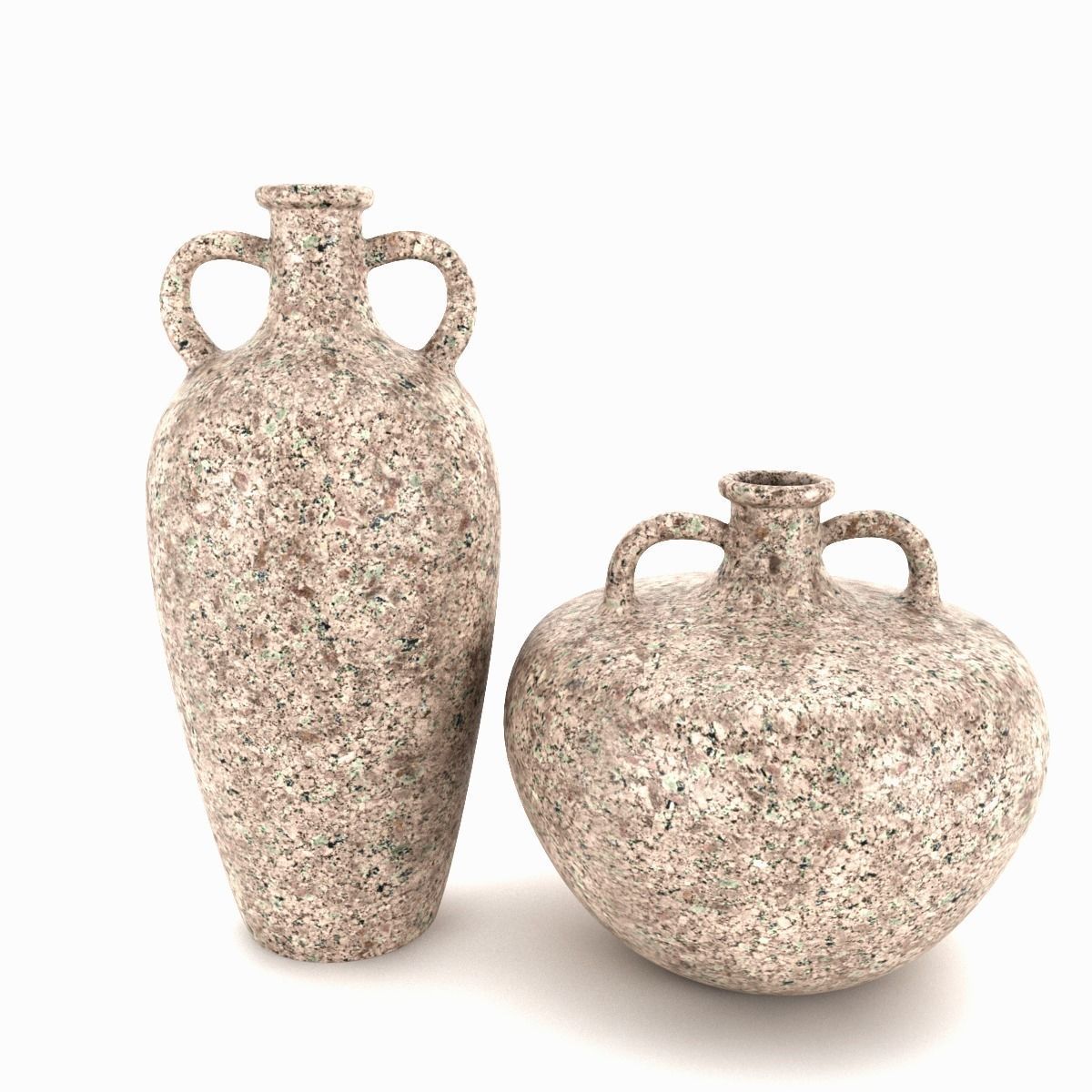 Vases 4 types 3D model_1