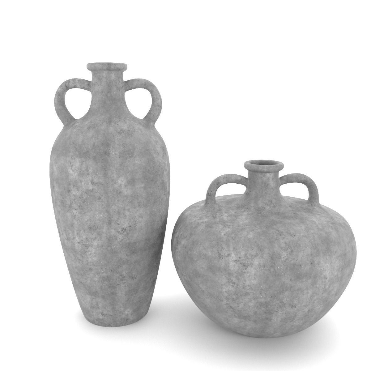 Vases 4 types 3D model_2