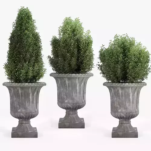 Crawfordsland Metal Pot Planter 02