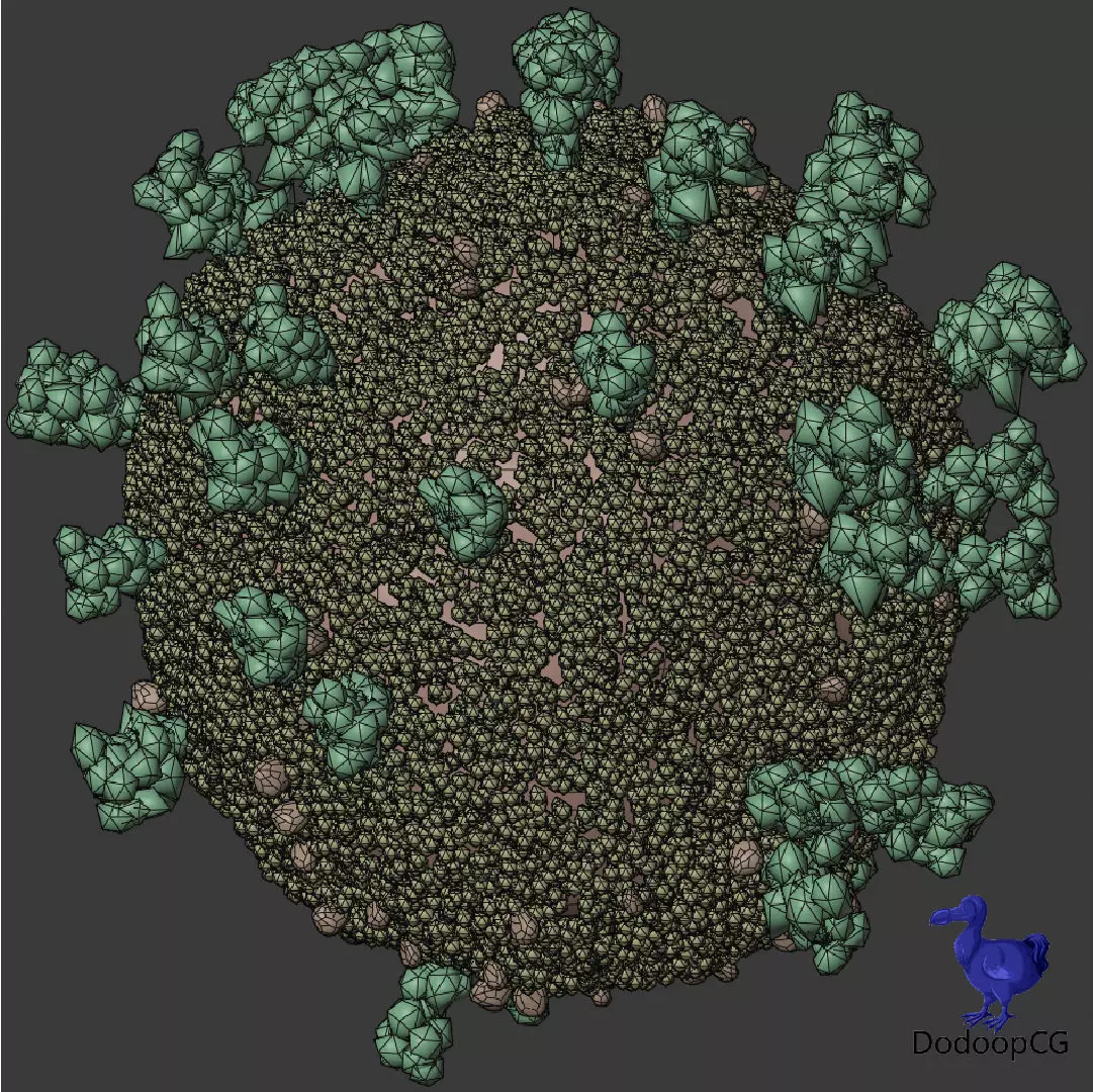 Corona Virus - Detailed 3D Medical Model 3D model_1