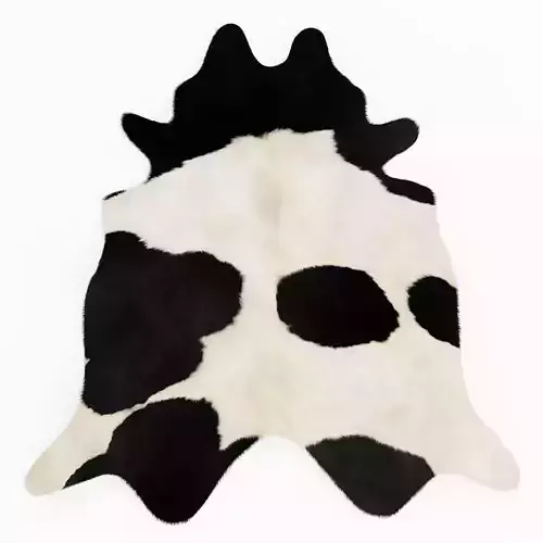 Brazilian Black And White Cowhide 3D model