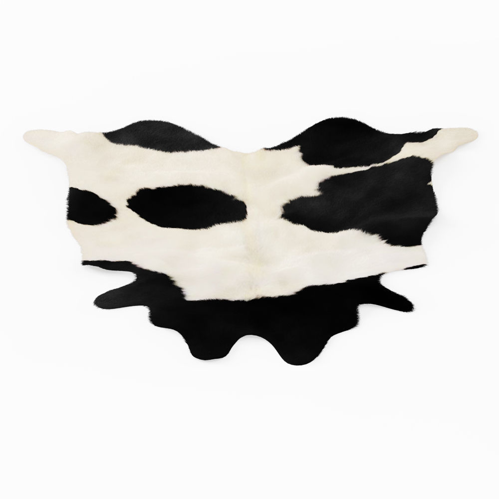 Brazilian Black And White Cowhide 3D model_1