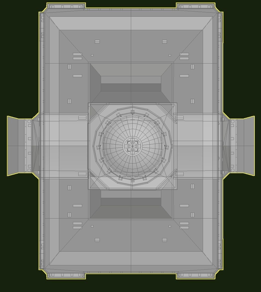 San Francisco City Hall Low-poly 3D model_24